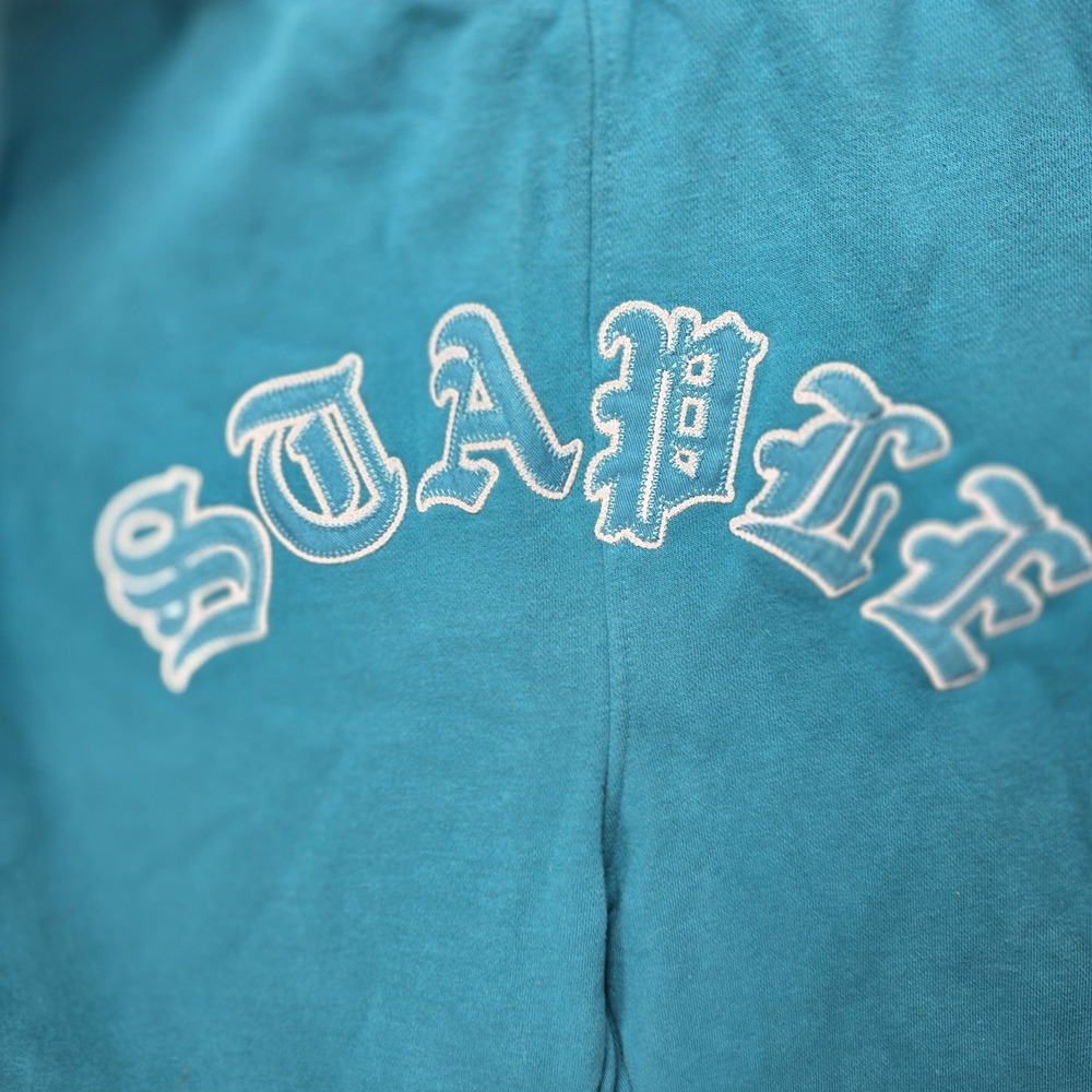 Staple Pigeon Sweatpants Mens L Joggers Fleece Pants Embroidered Spellout Zipper - Picture 5 of 14